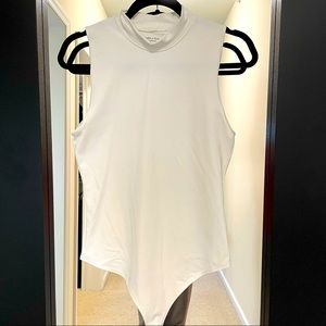 Abercrombie & Fitch white bodysuit, size L